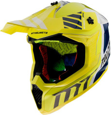 Casca Moto Enduro Warrior A3 Gloss Pearl Yellow