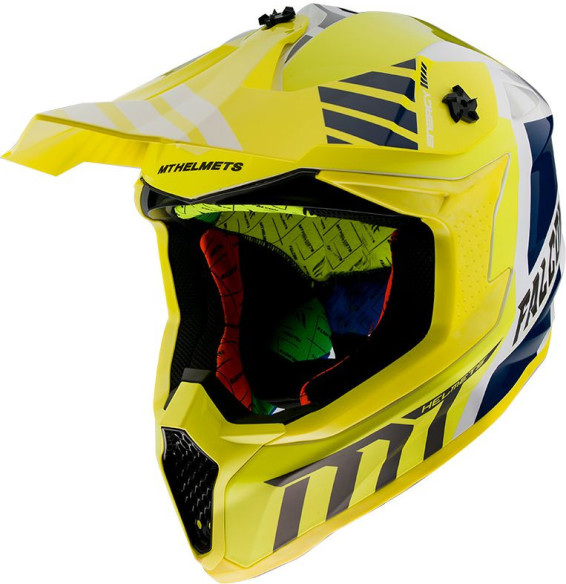 Casca Moto Enduro Warrior A3 Gloss Pearl Yellow