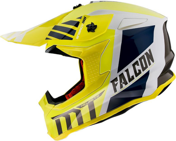 Casca Moto Enduro Warrior A3 Gloss Pearl Yellow