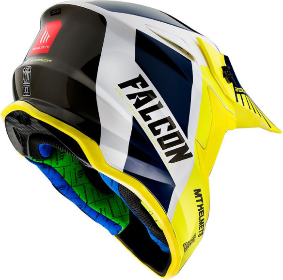 Casca Moto Enduro Warrior A3 Gloss Pearl Yellow
