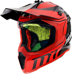 Casca Moto Enduro Warrior C5 Gloss Pearl Red