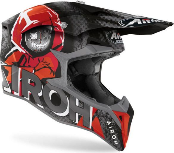 Casca Moto Enduro Wraap Alien Red Matt