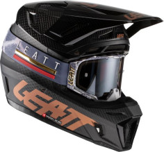 Casca Moto Enduro 9.5 + Ochelari 6.5 Iriz Carbon Black