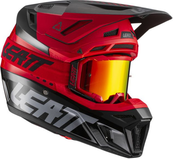 Casca Moto Enduro 8.5 + Ochelari 5.5 Red