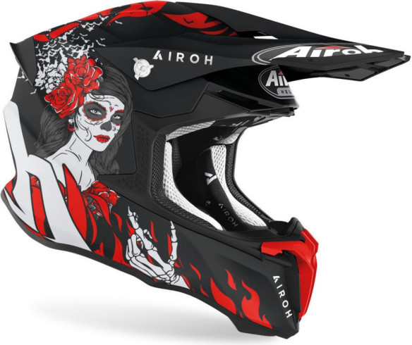 Casca Enduro Twist 2.0 Hell Black/Red