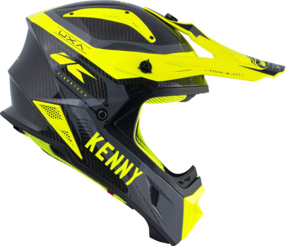 Casca Enduro Titanium Carbone Graphic Neon Yellow
