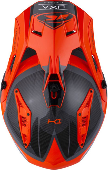 Casca Enduro Titanium Carbone Graphic Neon Orange