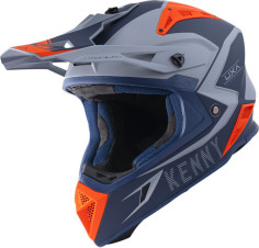 Casca Enduro Titanium Graphic Matt Navy Orange