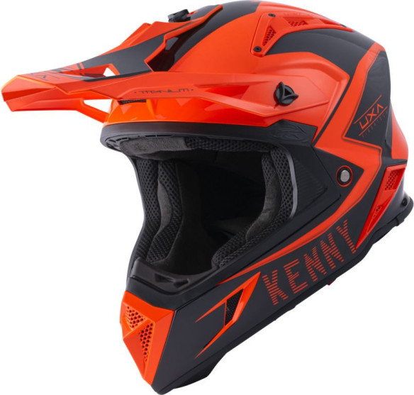 Casca Enduro Titanium Graphic Orange