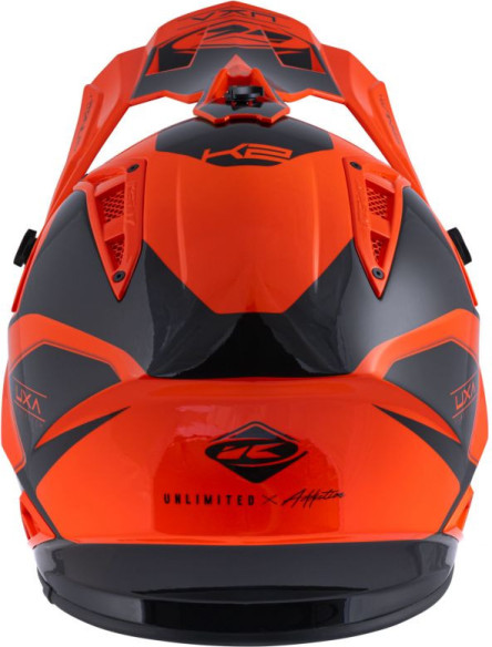 Casca Enduro Titanium Graphic Orange