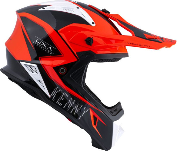Casca Enduro Titanium Graphic Red