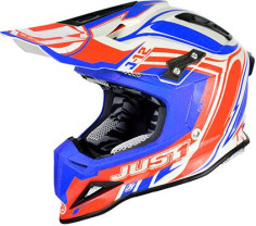 Casca Enduro J12 Flame Red/Blue