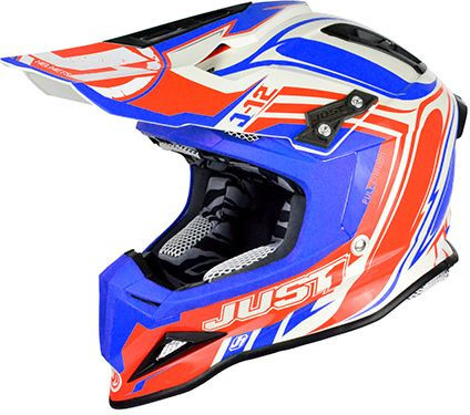Casca Enduro J12 Flame Red/Blue