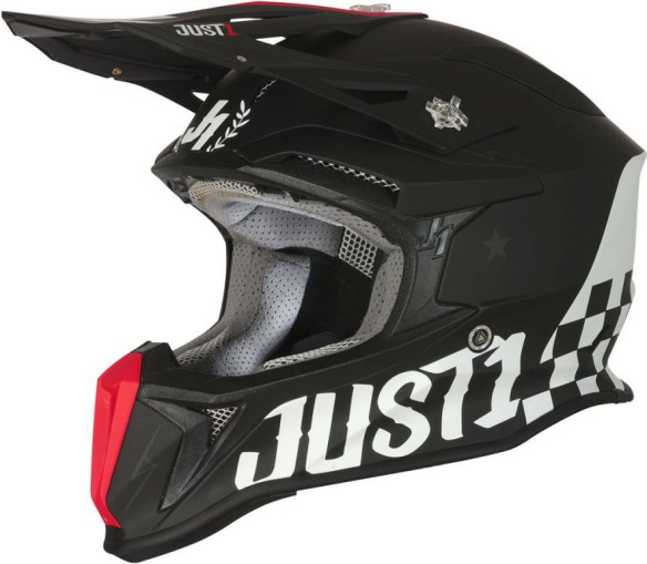 Casca Enduro J18 Old School Black Matt
