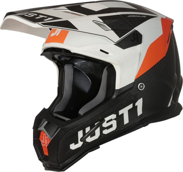 Casca Enduro J22 Adrenaline Orange/White/Carbon Matt