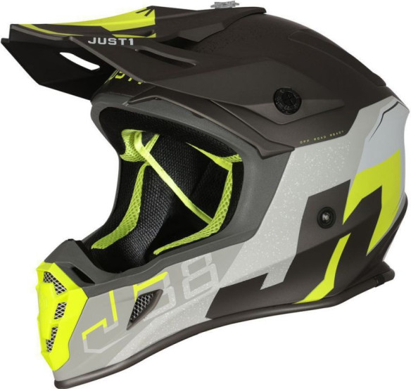 Casca Enduro J38 Korner Yellow Fluo/Titanium