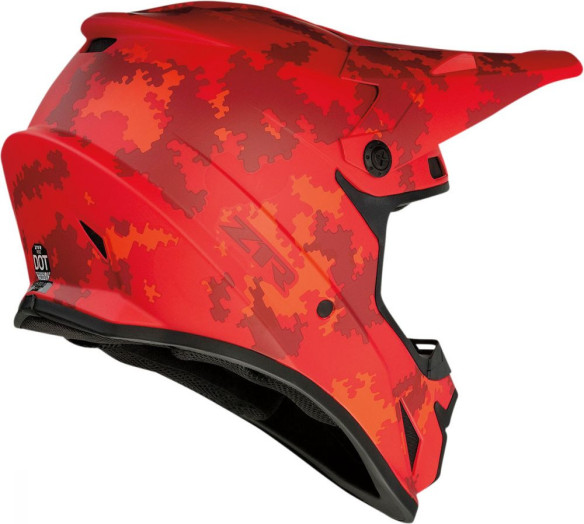 Casca Enduro Rise Camo 2 Red