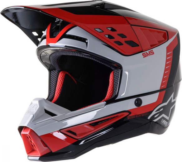 Casca Enduro SM5 Beam Black/Grey/Red