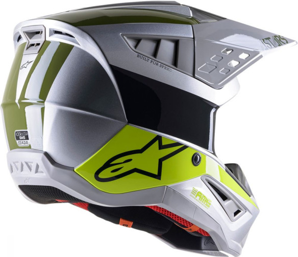 Casca Enduro SM5 Bond Silver/Green/Yellow