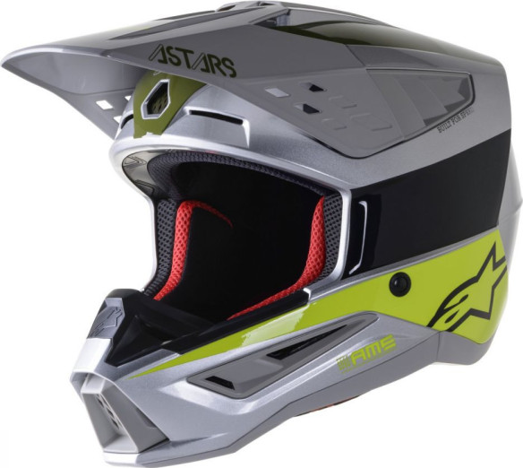 Casca Enduro SM5 Bond Silver/Green/Yellow