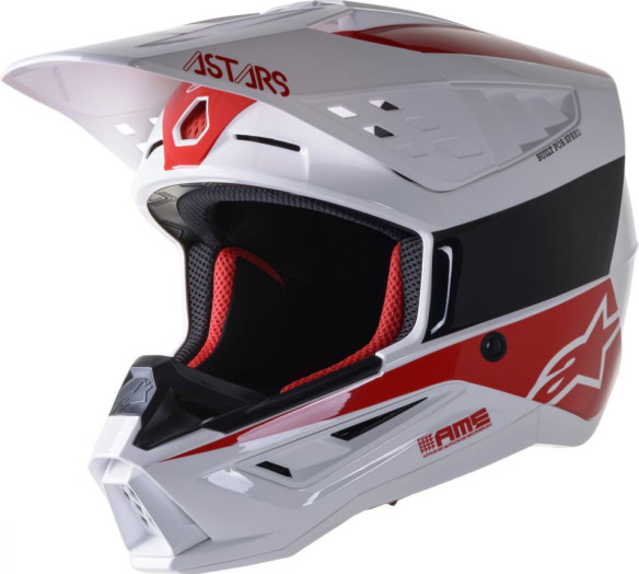 Casca Enduro SM5 Bond White/Red
