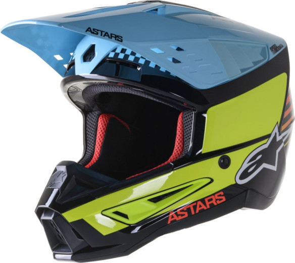 Casca Enduro SM5 Speed Black/Yellow/Blue