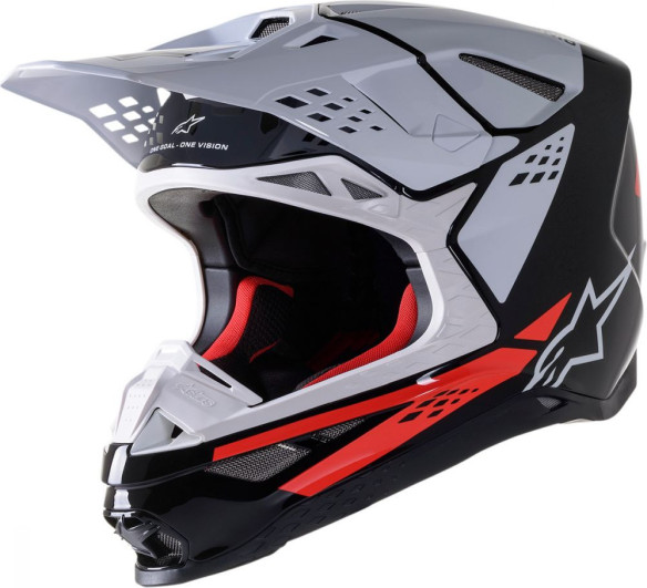 Casca Enduro SM8 Factory Black/White/Red