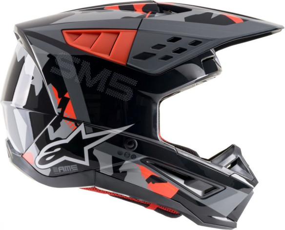 Casca Enduro SM5 Rover Black/Grey/Red