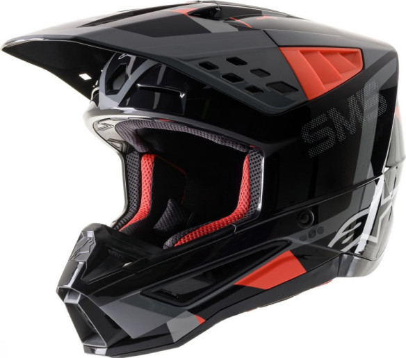 Casca Enduro SM5 Rover Black/Grey/Red
