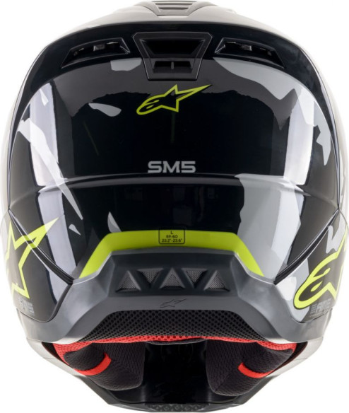 Casca Enduro SM5 Rover Black/Grey/Yellow