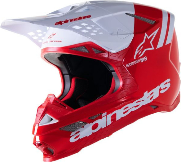 Casca Enduro Sm8 Rad2 Red/White