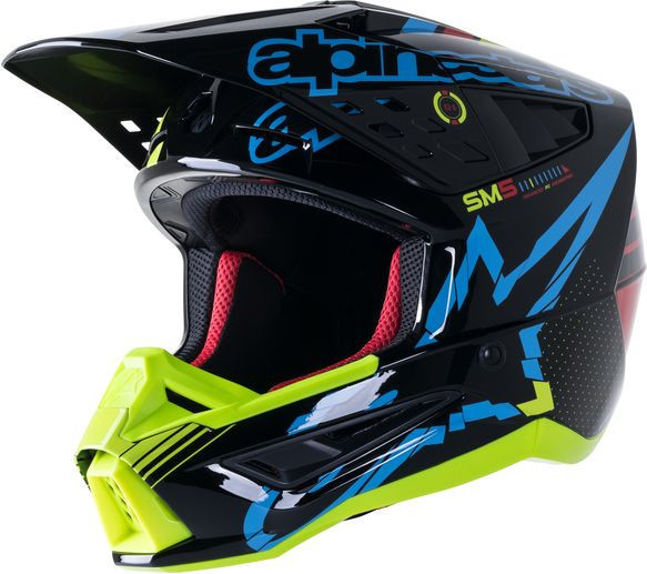 Casca Enduro Sm5 Act Black/Yellow