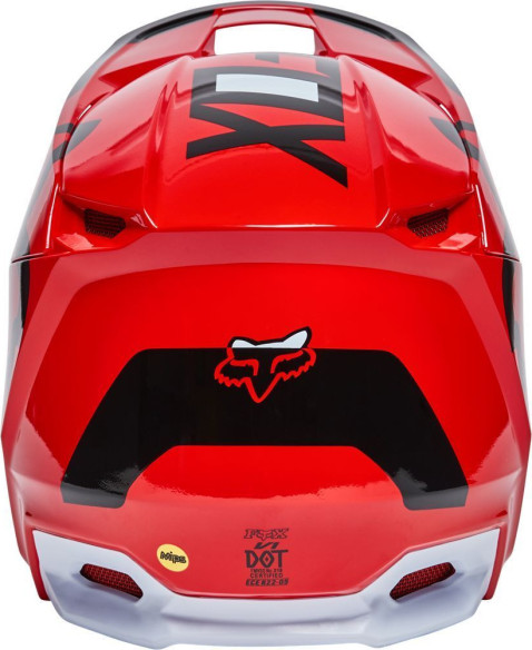 Casca Moto Enduro V1 Lux Fluo Red
