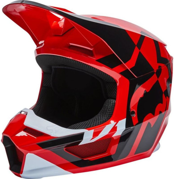 Casca Moto Enduro V1 Lux Fluo Red