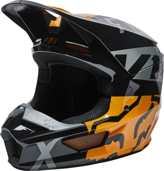 Casca Moto Enduro V1 Skew Black/Gold