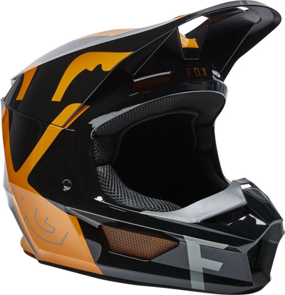Casca Moto Enduro V1 Skew Black/Gold