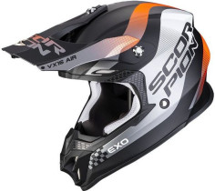 Casca Moto Enduro Vx-16 Air Soul Negru Mat/Portocaliu