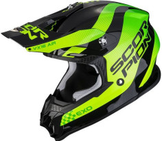 Casca Moto Enduro Vx-16 Air Soul Negru/Verde