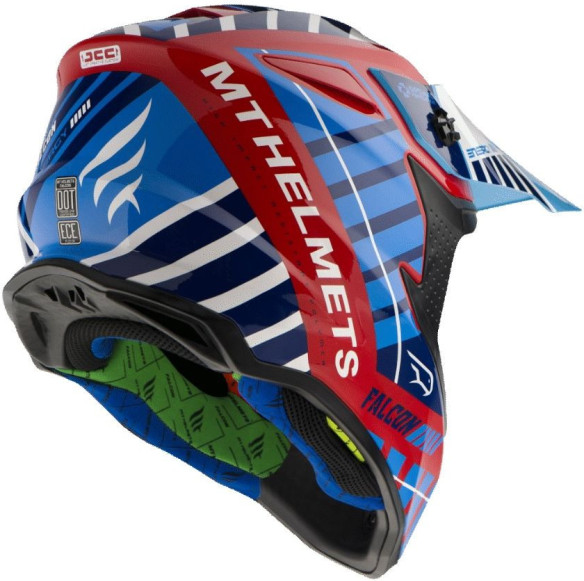 Casca Moto Enduro Falcon Energy B5 Red/Blue/White