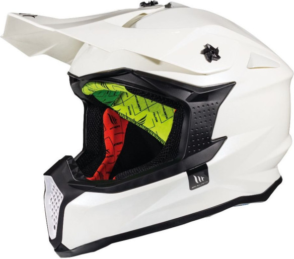 Casca Moto Enduro Falcon Solid A0 White