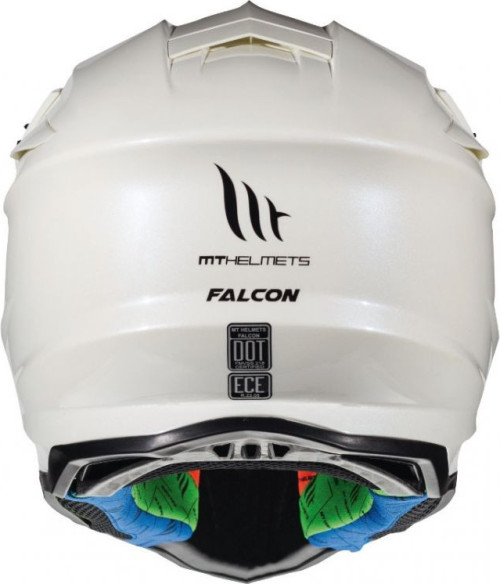 Casca Moto Enduro Falcon Solid A0 White