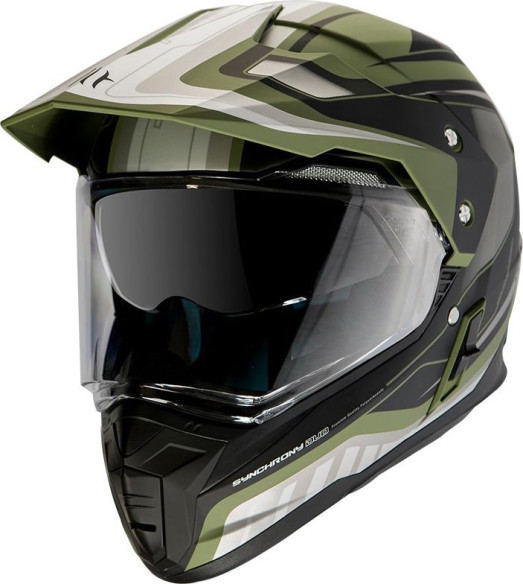 Casca Moto MX Synchrony Duosport SV Black/ Military Green
