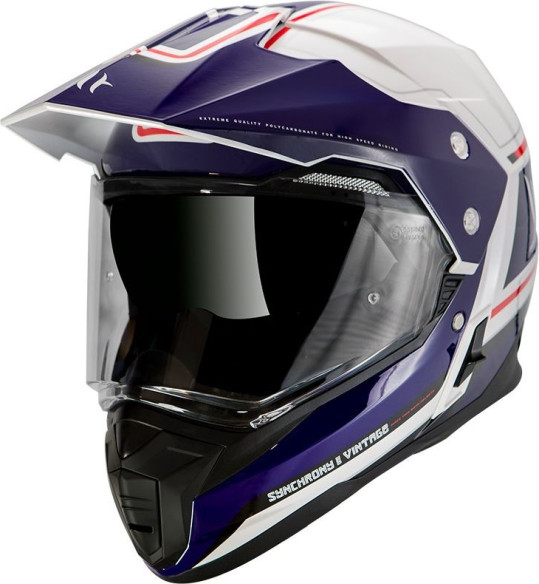Casca Moto MX Synchrony Duosport SV White/Blue