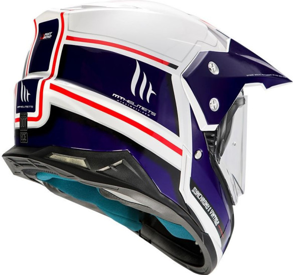 Casca Moto MX Synchrony Duosport SV White/Blue