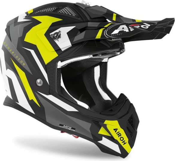 Casca Moto MX Aviator Ace Swoop Yellow Matt