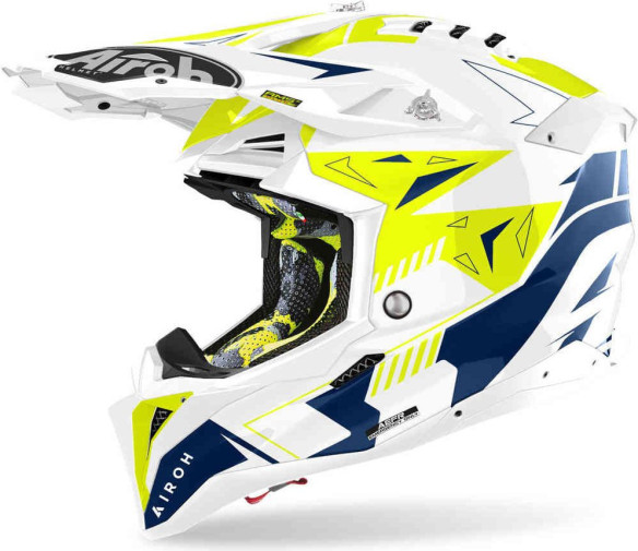 Casca Moto Mx/Enduro Aviator 3 Spin Yellow/Blue 24
