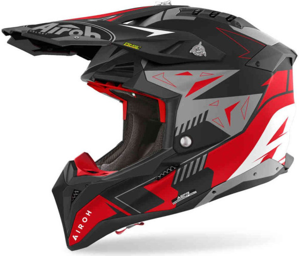 Casca Moto Mx/Enduro Aviator 3 Spin Red Matt 24
