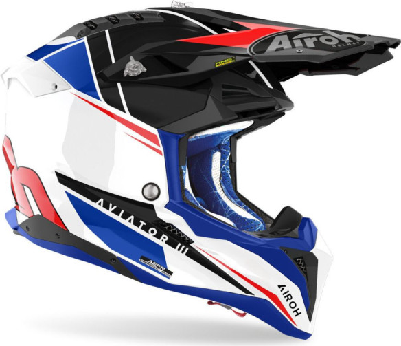Casca Moto Mx/Enduro Aviator 3 Push Blue/Red 24