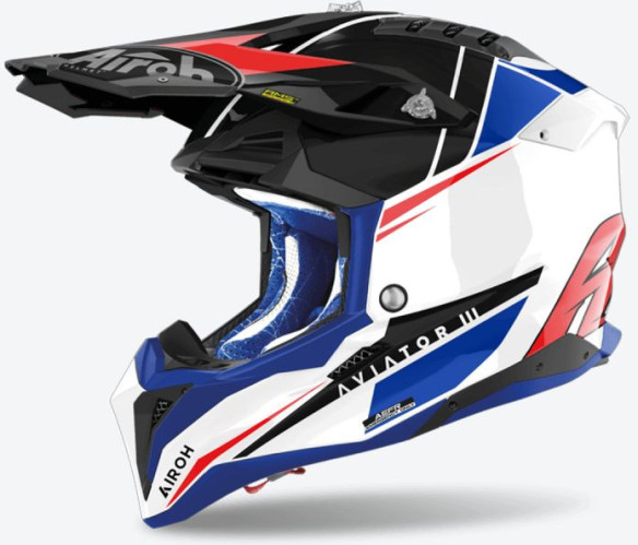Casca Moto Mx/Enduro Aviator 3 Push Blue/Red 24