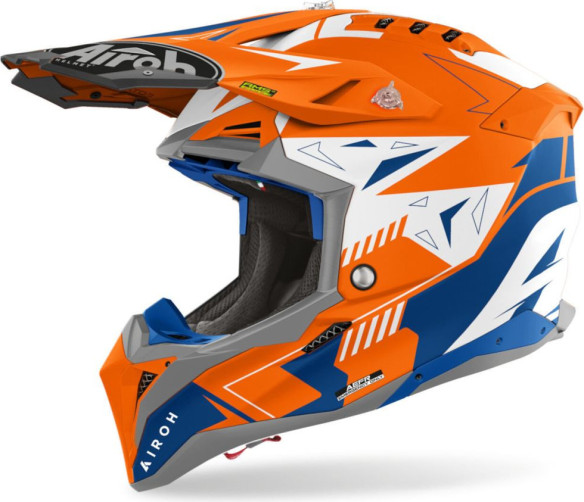 Casca Moto Mx/Enduro Aviator 3 Spin Orange Fluo Matt 24